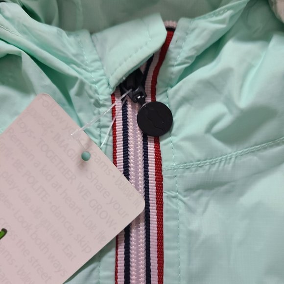 NWT Peekaboo Beans Women's Full Zip Hooded Windbreaker Jacket Size M - Picture 5 of 10